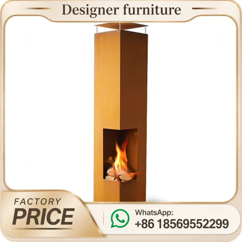Outdoor Furniture Wood - Przenośny piec na pellet z kominem