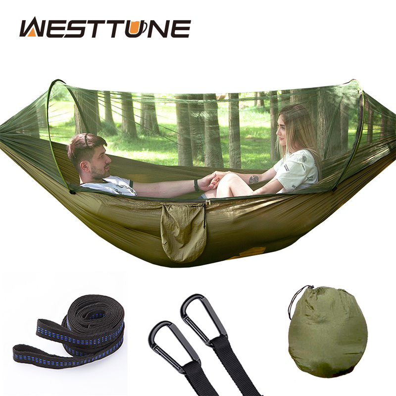 Outdoor Daybed Furniture - WESTTUNE Outdoor Camping hamak z moskitierą