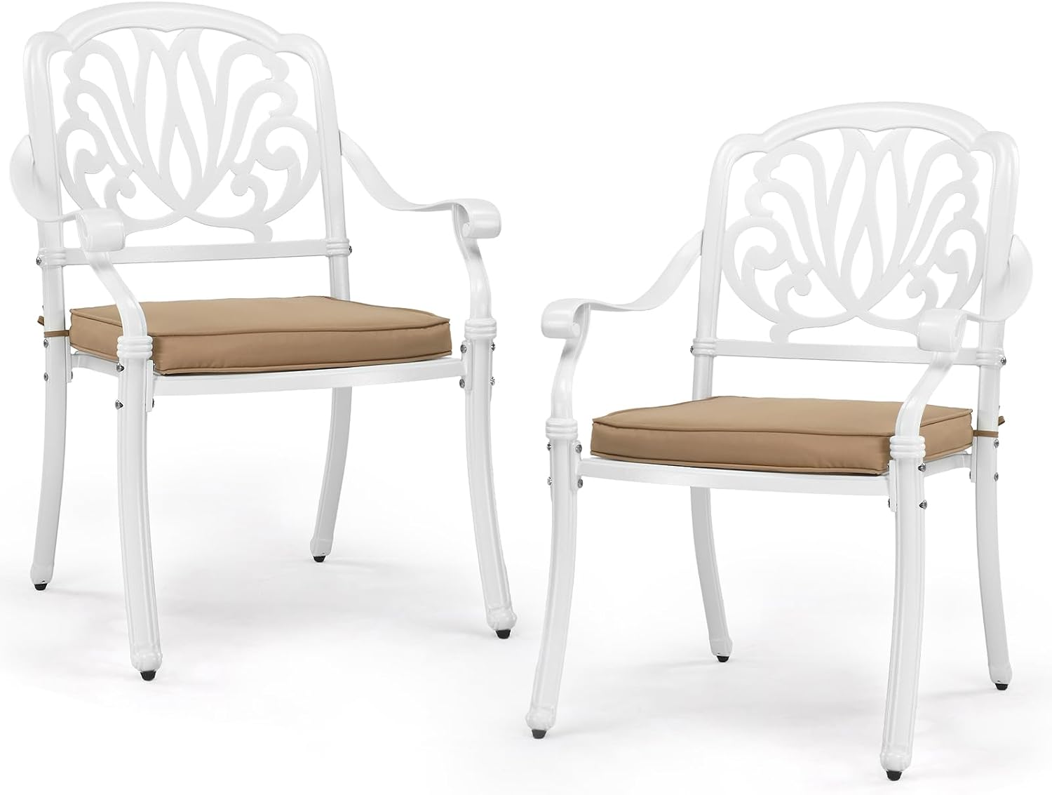 Outdoor Furniture Metal Chairs - Zestaw krzeseł do jadalni na patio