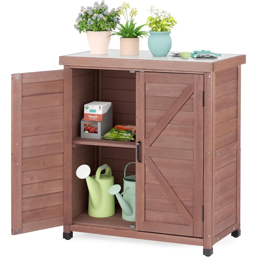 Outdoor Furniture Wood - Szafka do przechowywania na zewnątrz i