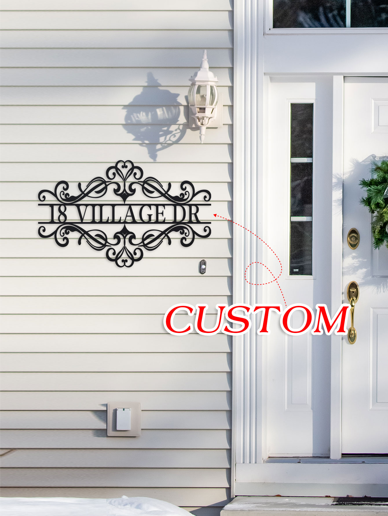Outdoor Furniture Metal - Personalizowany metalowy znak z imieniem -