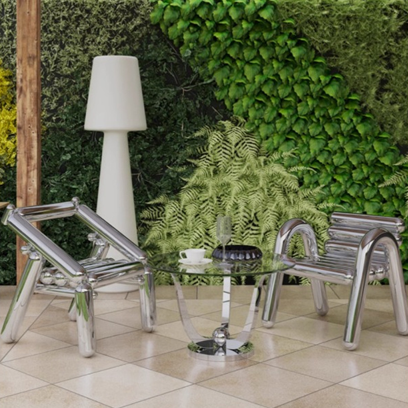 Krzesło ze stali nierdzewnej,  – Outdoor Furniture Metal Chairs recenzja i cena