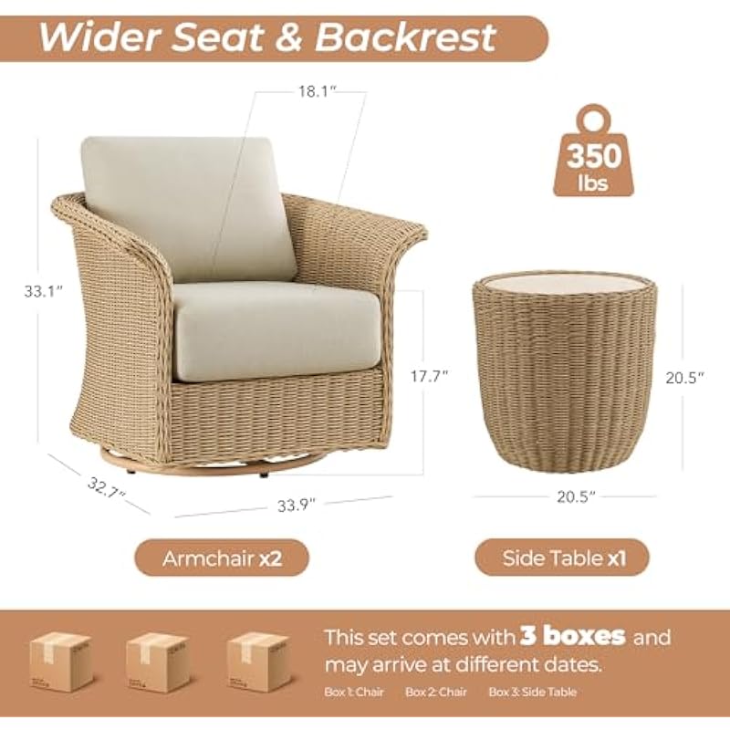 Trzyczęściowy zestaw do użytku – Outdoor Furniture Metal Chairs recenzja i cena