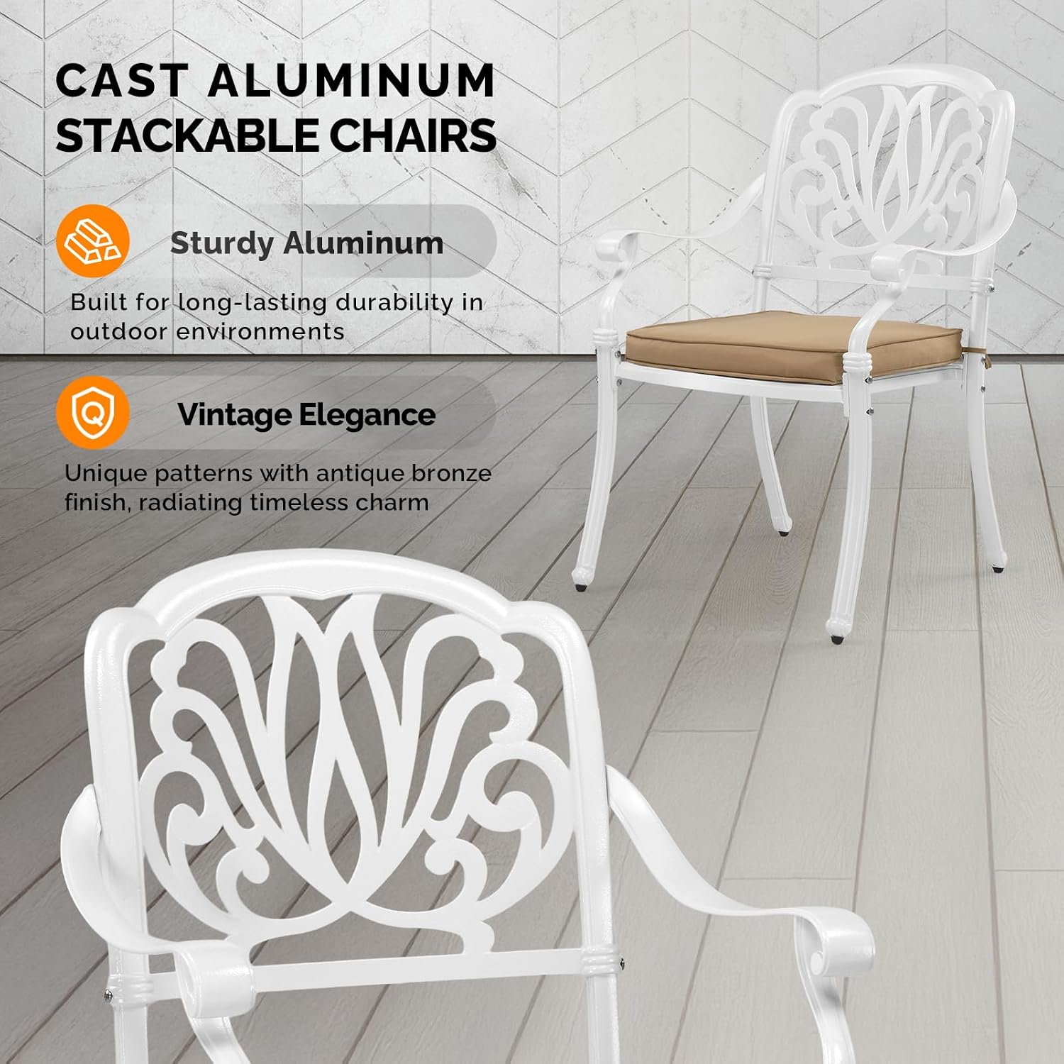 Zestaw krzeseł do jadalni na p – Outdoor Furniture Metal Chairs recenzja i cena