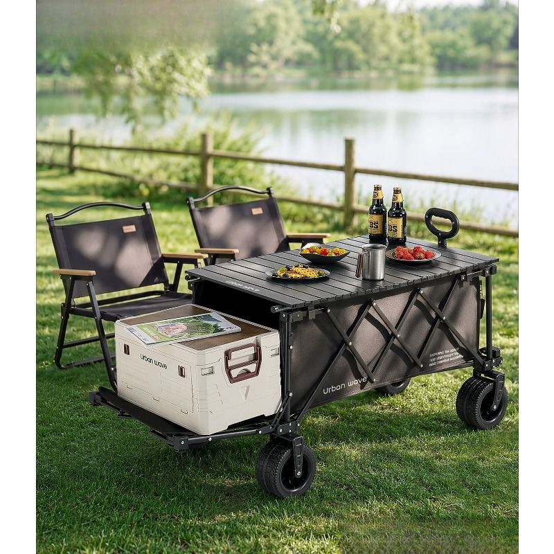 Składany wózek kempingowy, prz – Outdoor Furniture Metal recenzja i cena