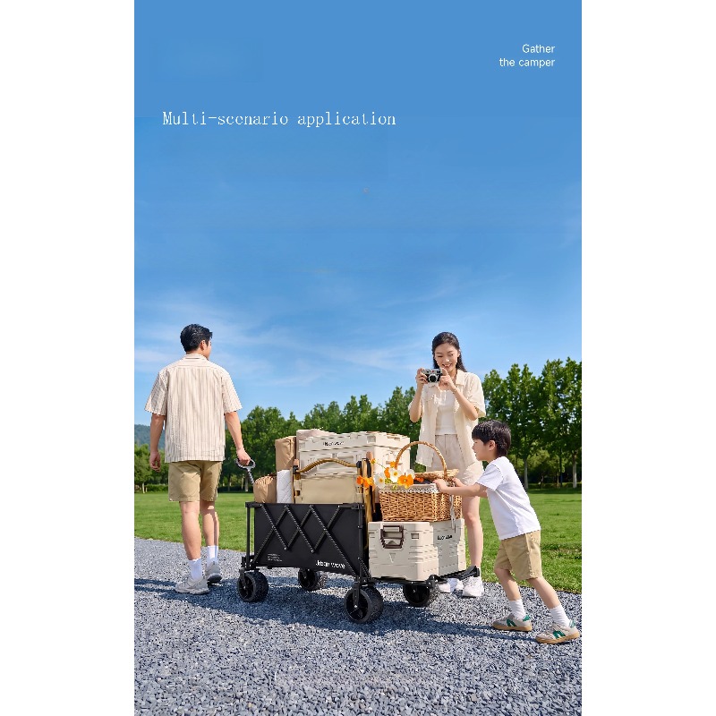 Składany wózek kempingowy, prz – Outdoor Furniture Metal recenzja i cena
