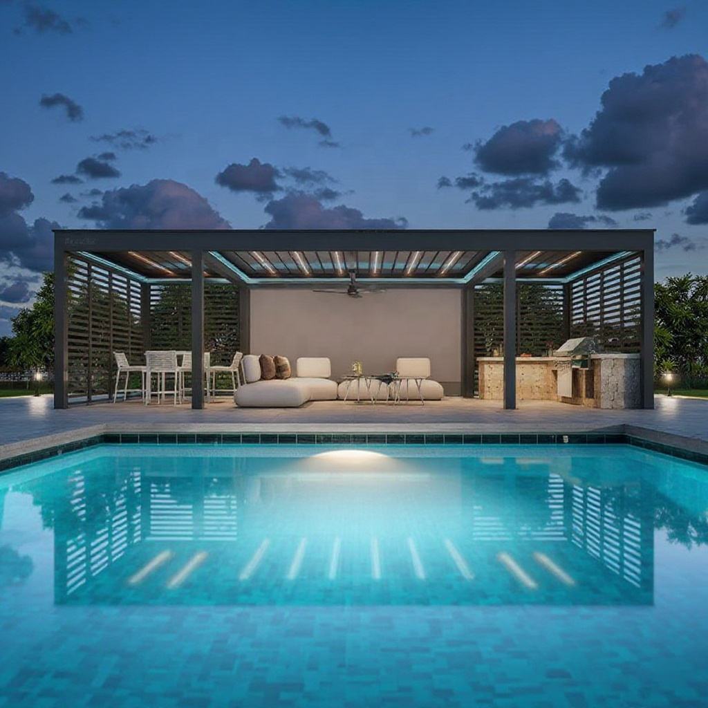 Pergola prostokątna ze stopu a – Outdoor Furniture Metal recenzja i cena