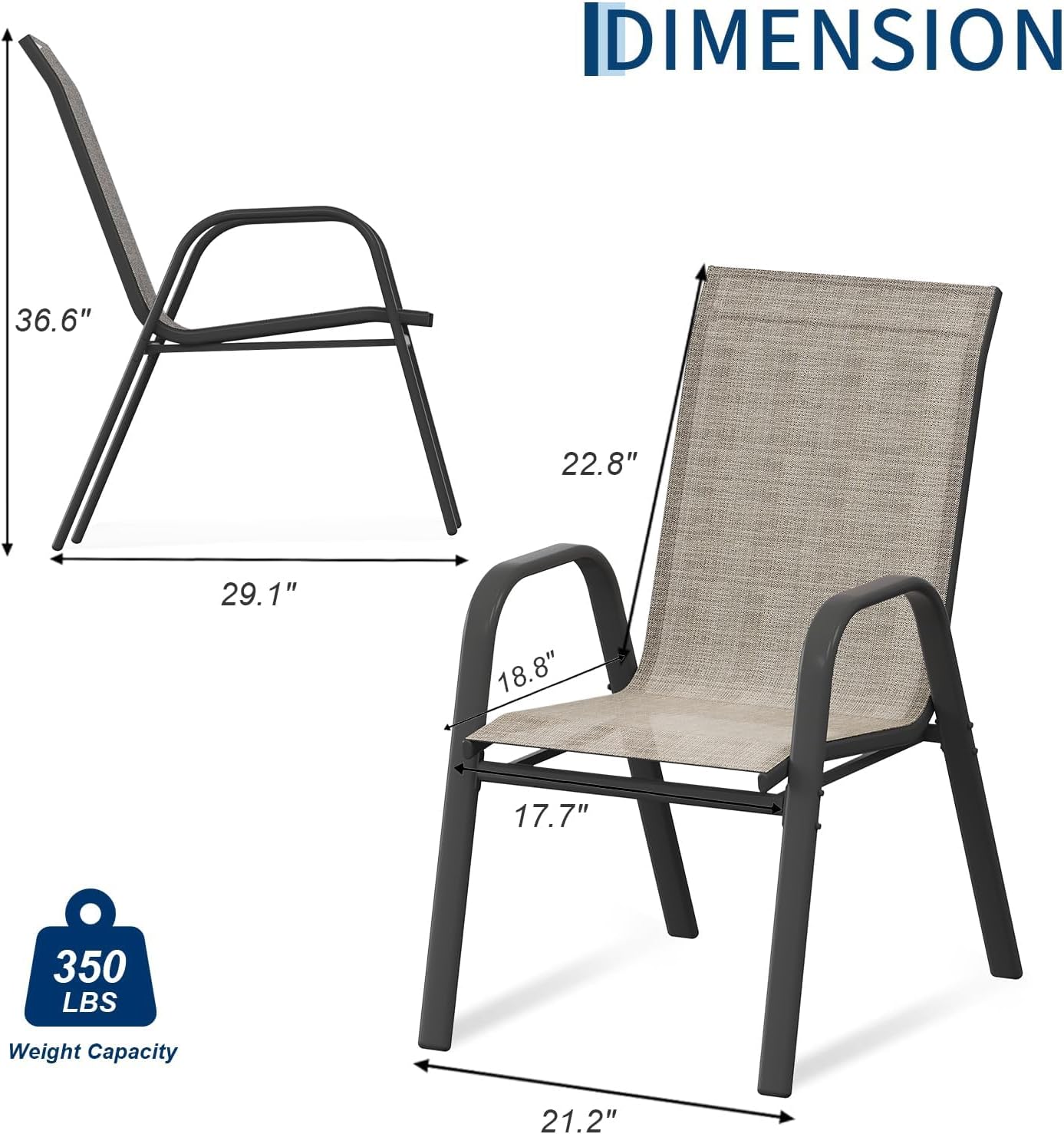 Zestaw 4 krzeseł do jadalni na – Outdoor Furniture Metal Chairs recenzja i cena
