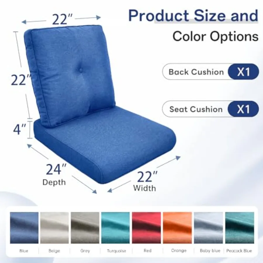 Zestaw 3 poduszek na meble ogr – Outdoor Furniture Luxury recenzja i cena